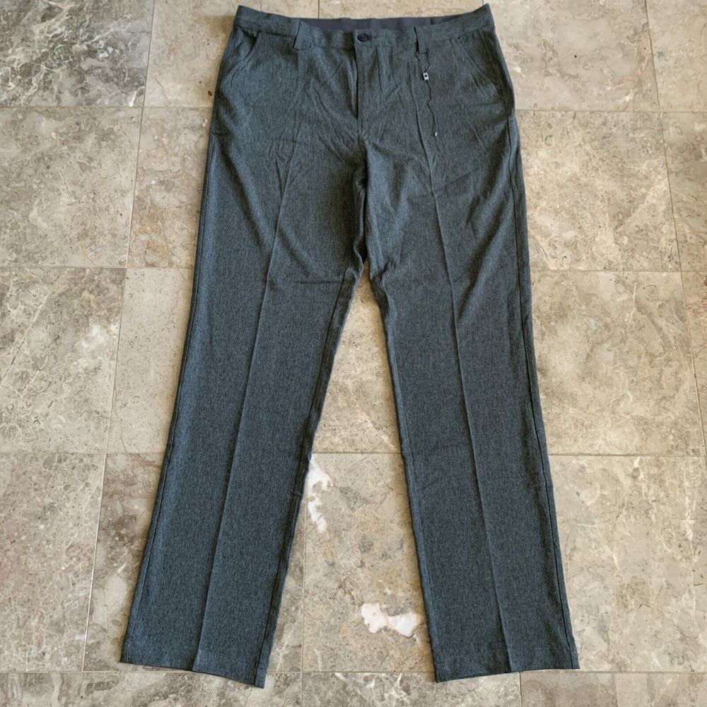 Men's 1764 Signature Gray Performance Stretch‎ Wilkes Golf Pants sz 36x32 NWOT